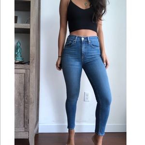 Rag & Bone high rise ankle skinny jeans 26